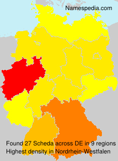 Surname Scheda in Germany Surname Scheda in Germany