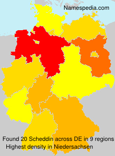 Surname Scheddin in Germany Surname Scheddin in Germany