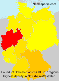 Surname Scheelen in Germany Surname Scheelen in Germany