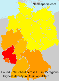 Surname Scheid in Germany Surname Scheid in Germany