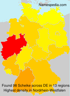Surname Scheike in Germany Surname Scheike in Germany