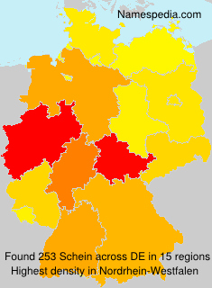 Surname Schein in Germany Surname Schein in Germany