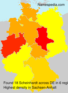 Surname Scheinhardt in Germany Surname Scheinhardt in Germany