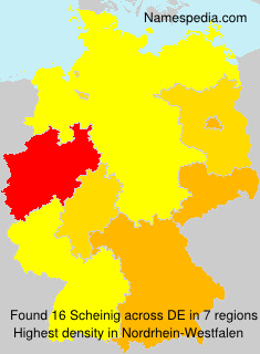 Surname Scheinig in Germany