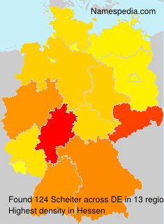 Surname Scheiter in Germany Surname Scheiter in Germany