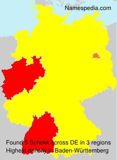Surname Schekk in Germany Surname Schekk in Germany