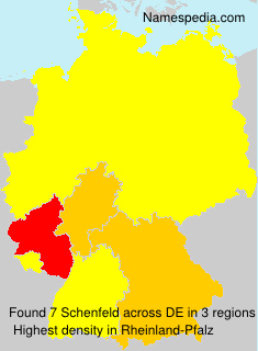 Surname Schenfeld in Germany Surname Schenfeld in Germany