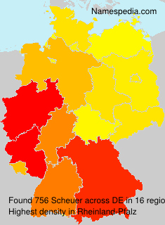 Surname Scheuer in Germany Surname Scheuer in Germany