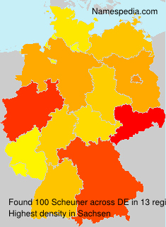 Surname Scheuner in Germany Surname Scheuner in Germany