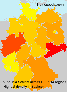 Surname Schicht in Germany Surname Schicht in Germany