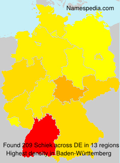 Surname Schiek in Germany Surname Schiek in Germany