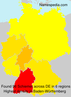 Surname Schiemer in Germany Surname Schiemer in Germany
