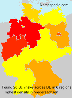 Surname Schinske in Germany Surname Schinske in Germany