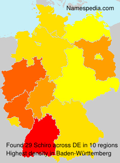 Surname Schiro in Germany Surname Schiro in Germany
