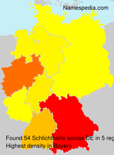 Surname Schlichtherle in Germany Surname Schlichtherle in Germany