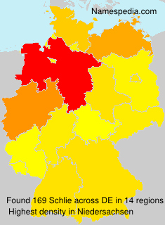 Surname Schlie in Germany Surname Schlie in Germany
