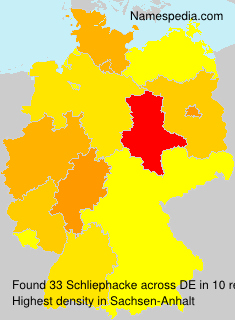 Surname Schliephacke in Germany Surname Schliephacke in Germany