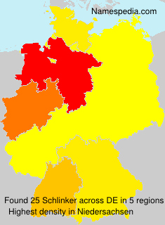 Surname Schlinker in Germany Surname Schlinker in Germany