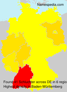 Surname Schluchter in Germany