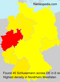Surname Schlusemann in Germany Surname Schlusemann in Germany