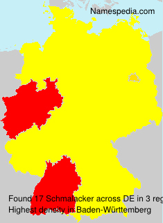 Surname Schmalacker in Germany Surname Schmalacker in Germany