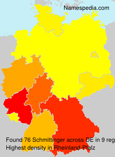 Surname Schmittinger in Germany Surname Schmittinger in Germany
