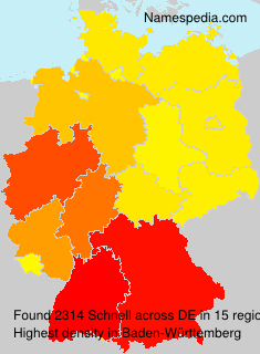 Surname Schnell in Germany Surname Schnell in Germany
