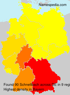 Surname Schnellbach in Germany Surname Schnellbach in Germany