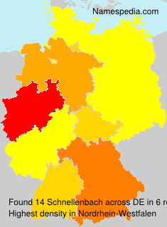 Surname Schnellenbach in Germany Surname Schnellenbach in Germany