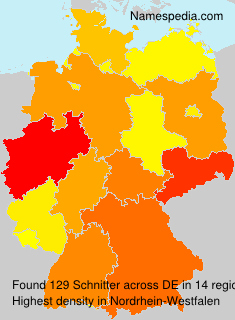 Surname Schnitter in Germany Surname Schnitter in Germany