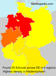 Surname Schnute in Germany Surname Schnute in Germany