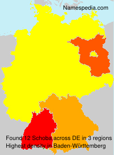 Surname Schoba in Germany Surname Schoba in Germany