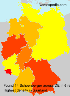 Surname Schoenberger in Germany Surname Schoenberger in Germany
