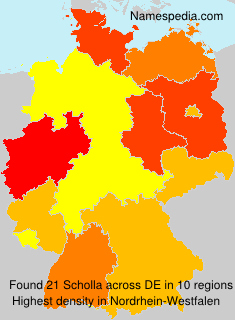 Surname Scholla in Germany Surname Scholla in Germany