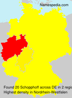 Surname Schopphoff in Germany Surname Schopphoff in Germany