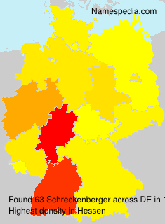 Surname Schreckenberger in Germany Surname Schreckenberger in Germany
