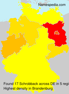 Surname Schrobback in Germany Surname Schrobback in Germany