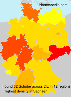 Surname Schube in Germany Surname Schube in Germany