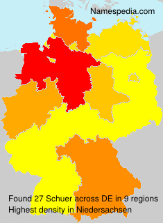 Surname Schuer in Germany Surname Schuer in Germany