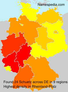 Surname Schuetz in Germany Surname Schuetz in Germany