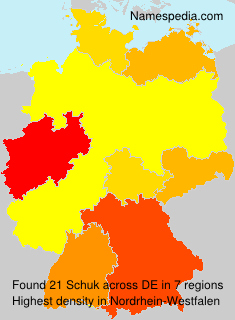 Surname Schuk in Germany Surname Schuk in Germany