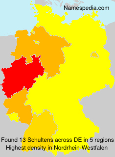 Surname Schultens in Germany