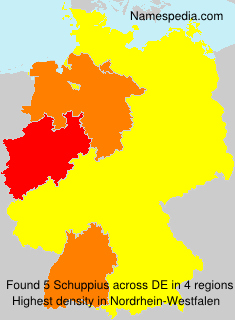 Surname Schuppius in Germany Surname Schuppius in Germany