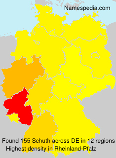 Surname Schuth in Germany Surname Schuth in Germany