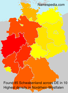 Surname Schwabenland in Germany Surname Schwabenland in Germany