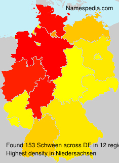 Surname Schween in Germany Surname Schween in Germany