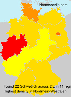 Surname Schwetlick in Germany Surname Schwetlick in Germany