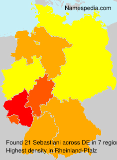 Surname Sebastiani in Germany Surname Sebastiani in Germany
