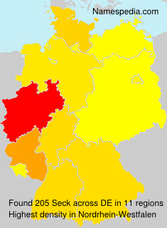 Surname Seck in Germany Surname Seck in Germany
