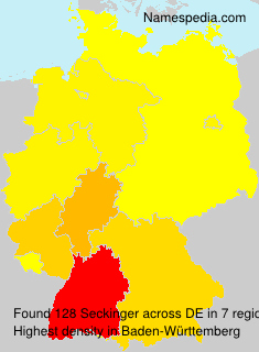 Surname Seckinger in Germany Surname Seckinger in Germany